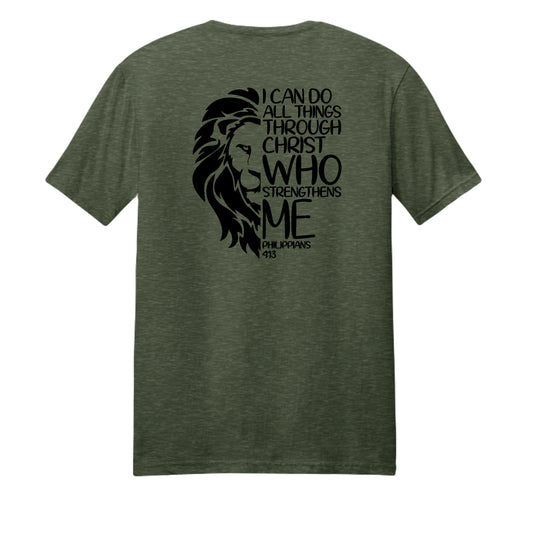 Heathered Forest Green - DM108 - BACK