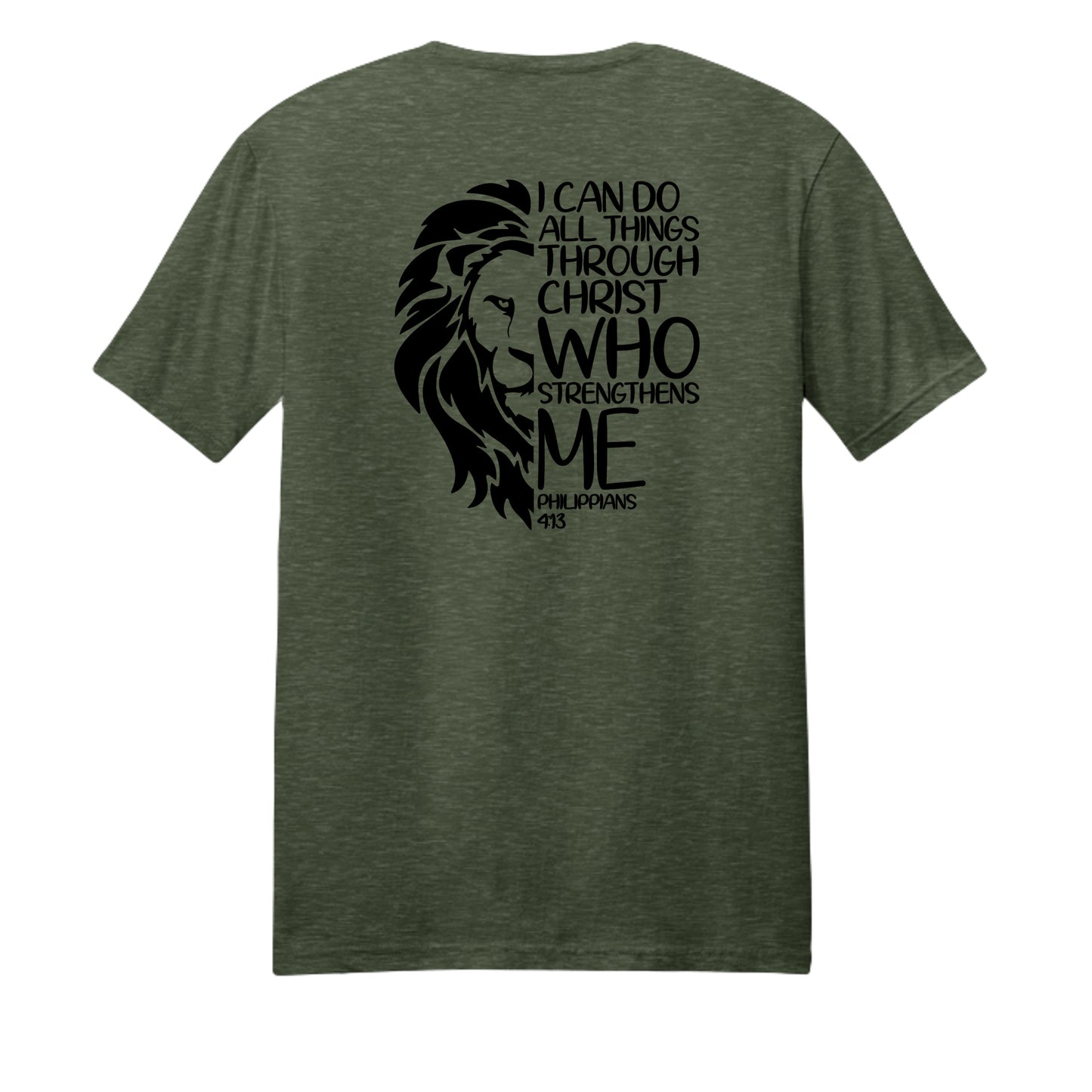 Heathered Forest Green - DM108 - BACK