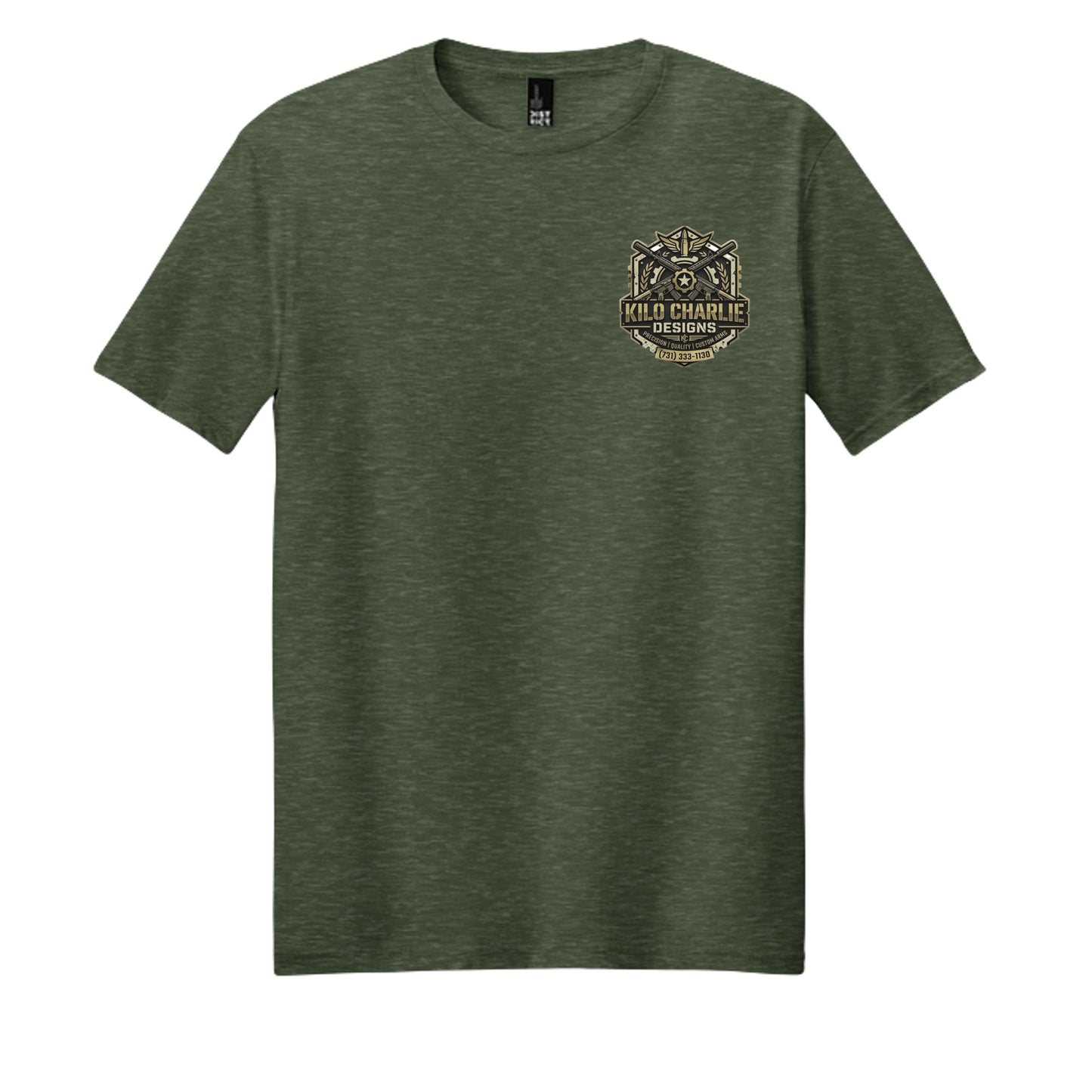 Heathered Forest Green - DM108 - FRONT